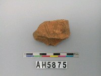 藏品(紅褐色細砂繩紋陶片)的圖片